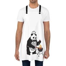 Cute Panda Chef Apron, Fun Cooking Gift, BBQ Apron, Kitchen Humor, Unique Chef