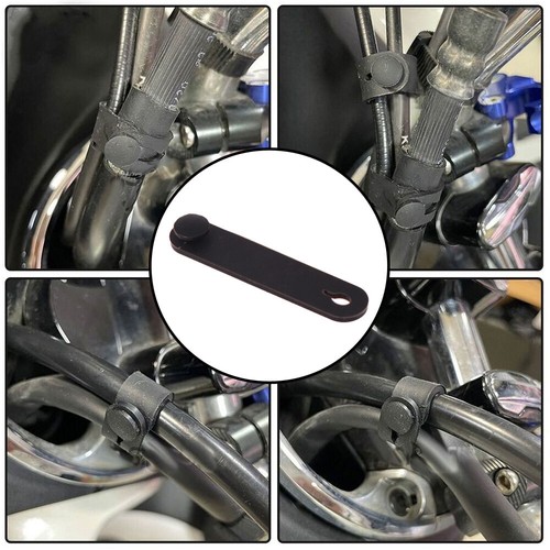 Black Rubber Band Motorcycle Parts For Frame Securing Cable Ties Wiring Harness - Imagen 3 de 12