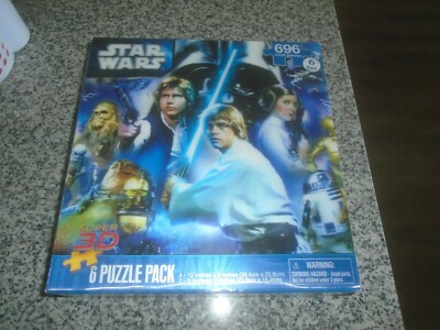 6 STAR WARS SUPER 3D PUZZLES - NOB