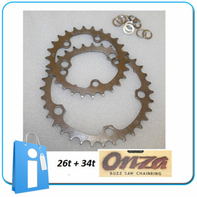 Platten Onza Buz Saw SS 26T +34T MTB Kettenblatt Ring XTR M900
