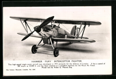 AK Hawker Fury Interceptor Fighter 