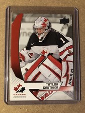 2018-19 Upper Deck Team Canada Juniors Base Card # 20 Taylor Gauthier