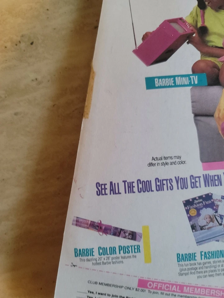 De Colección Barbie Comedor Fecha Moda Vestido Diadema Zapatos 1990 Mattel Sellado Nuevo en Caja Foto 3 de 4