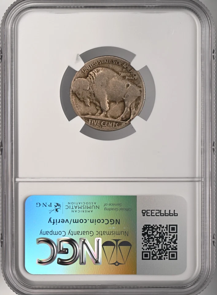1924-S  5C BUFFALO NICKEL  SAN FRANCISCO MINT  NGC F12 #2147141-034 - Image 4 of 4