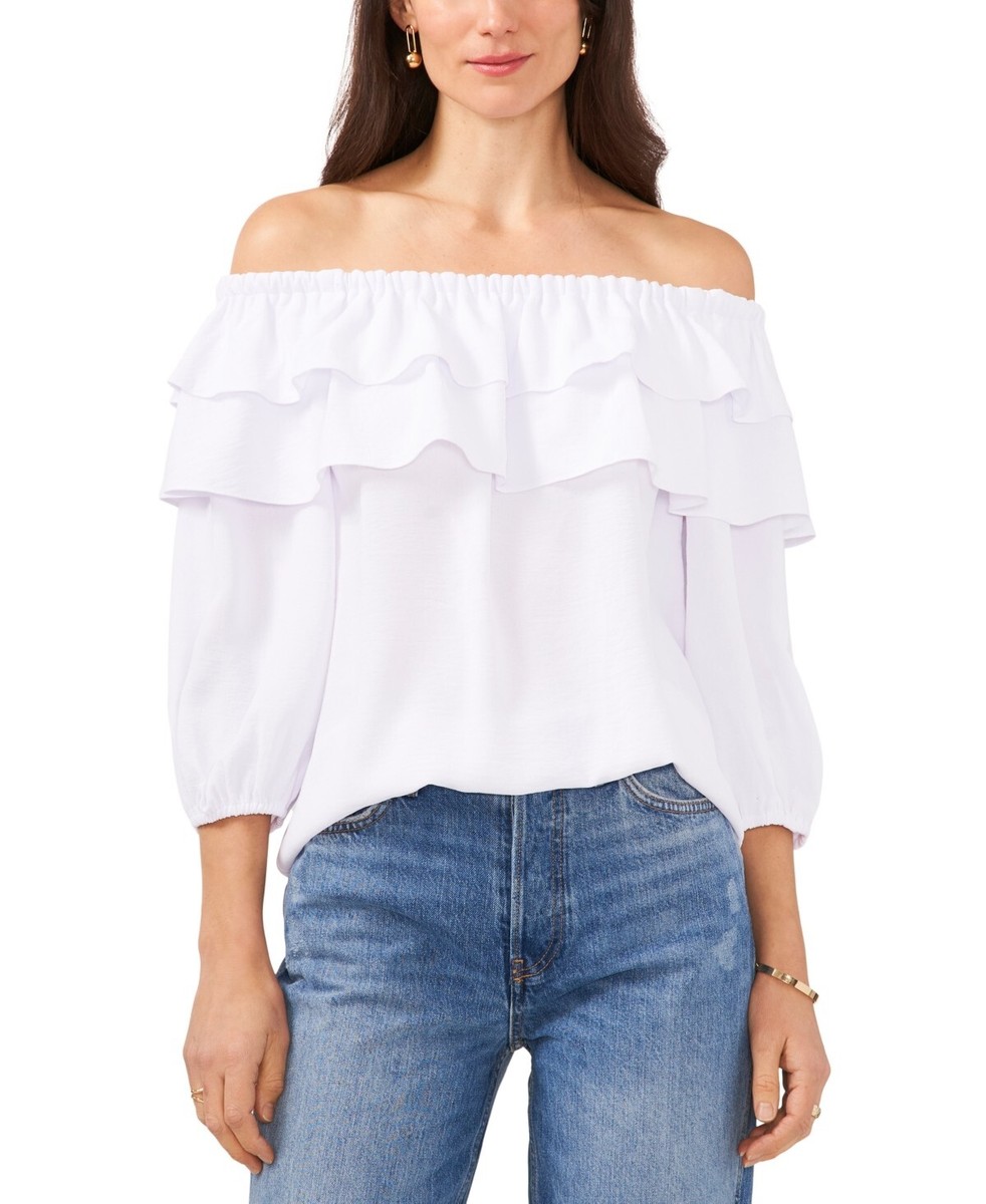 vince camuto white blouse