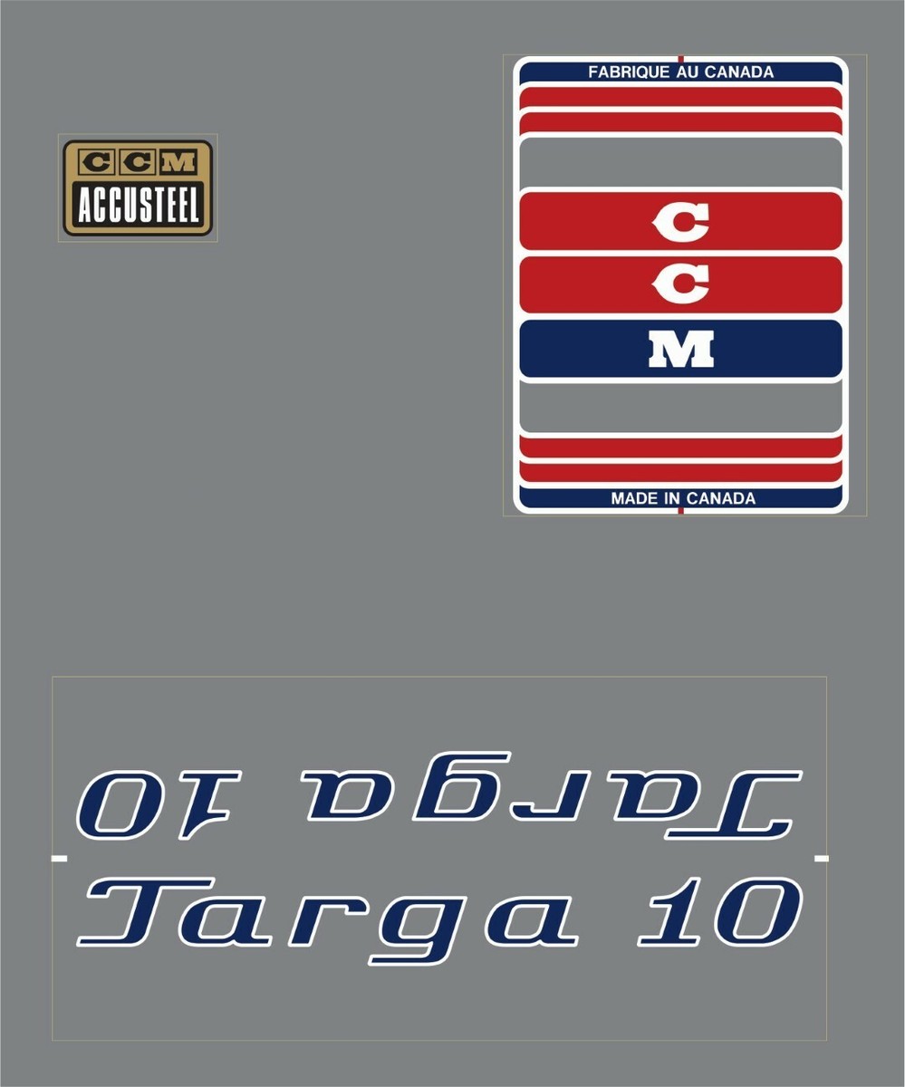 1977 CCM Targa 10 Reproduction Vintage Decal Set