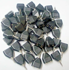 10 Pack Belkin 3.5mm Stereo Plug To Two 3.5mm Stereo Double Sockets Connectors