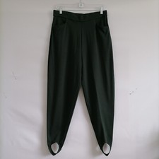 Vintage 50's/60's White Stag Women's Dark Green Stirrup Pants Size Petite 18W