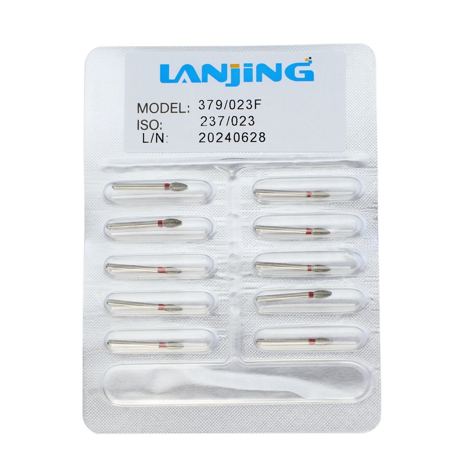 High Speed Handpiece Burs 20X AZDENT Dental FG Diamond Burs - Friction Grip For High Speed Handpiece, 1.6mm Shank AZDENT Diamond Dental Burs - Foto 2