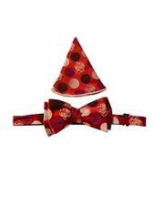 Bow Tie and Pocket Square Set Polka Dot Print NWOT