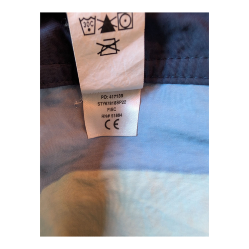 Patagonia | Boys' Wavefarer® Board Shorts | Size 14 | Blue Orange Striped - Picture 8 of 11