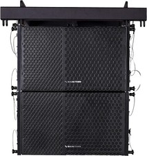 Sound Town 2x Powered 10" Line Array Speakers DSP  Flying Frame ZETHUS-110PWX2
