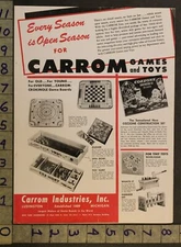1948 CARROM LUDINGTON WHIRLIGEAR WHACK-IT MADAME ALEXANDER DOLL 2-pg TOY AD TT63