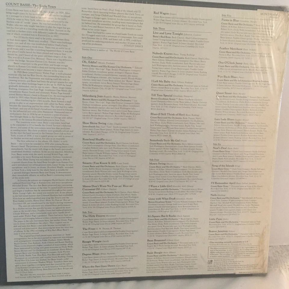 COUNT BASIE 3 LP BOX SET ( SEALED ) - Image 2 of 2