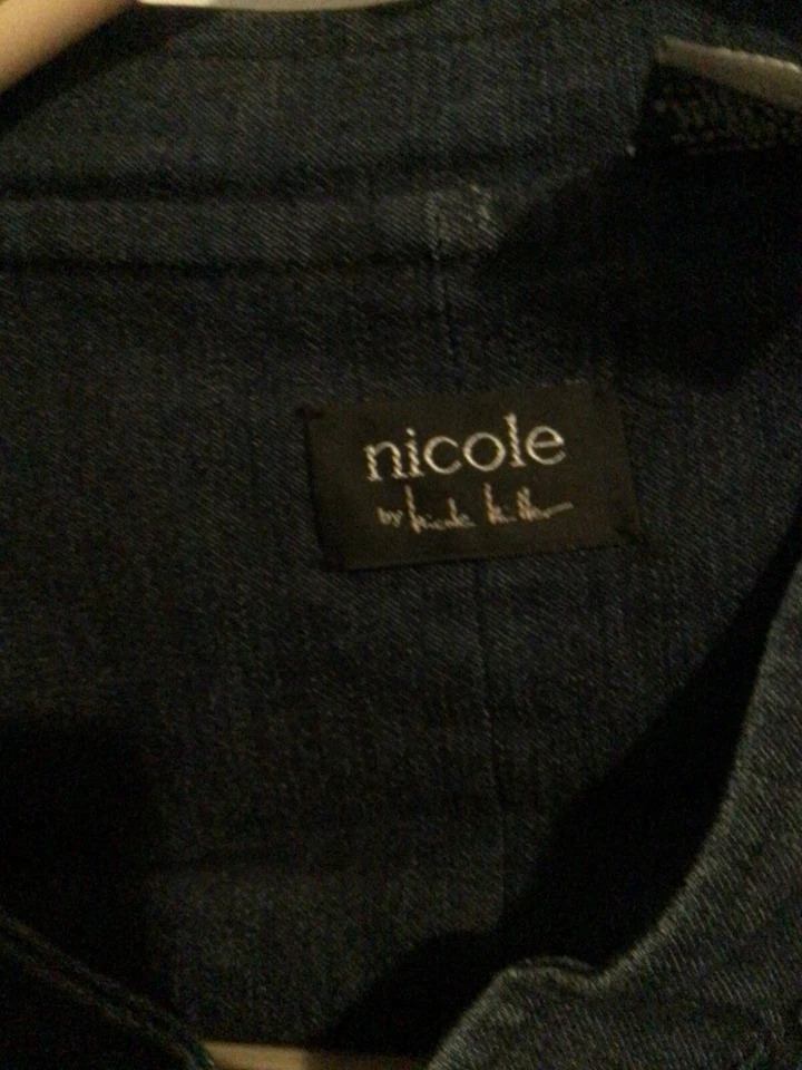 Blazer vaquero para mujer NICOLE by Nicole Miller talla 14 Foto 3 de 3