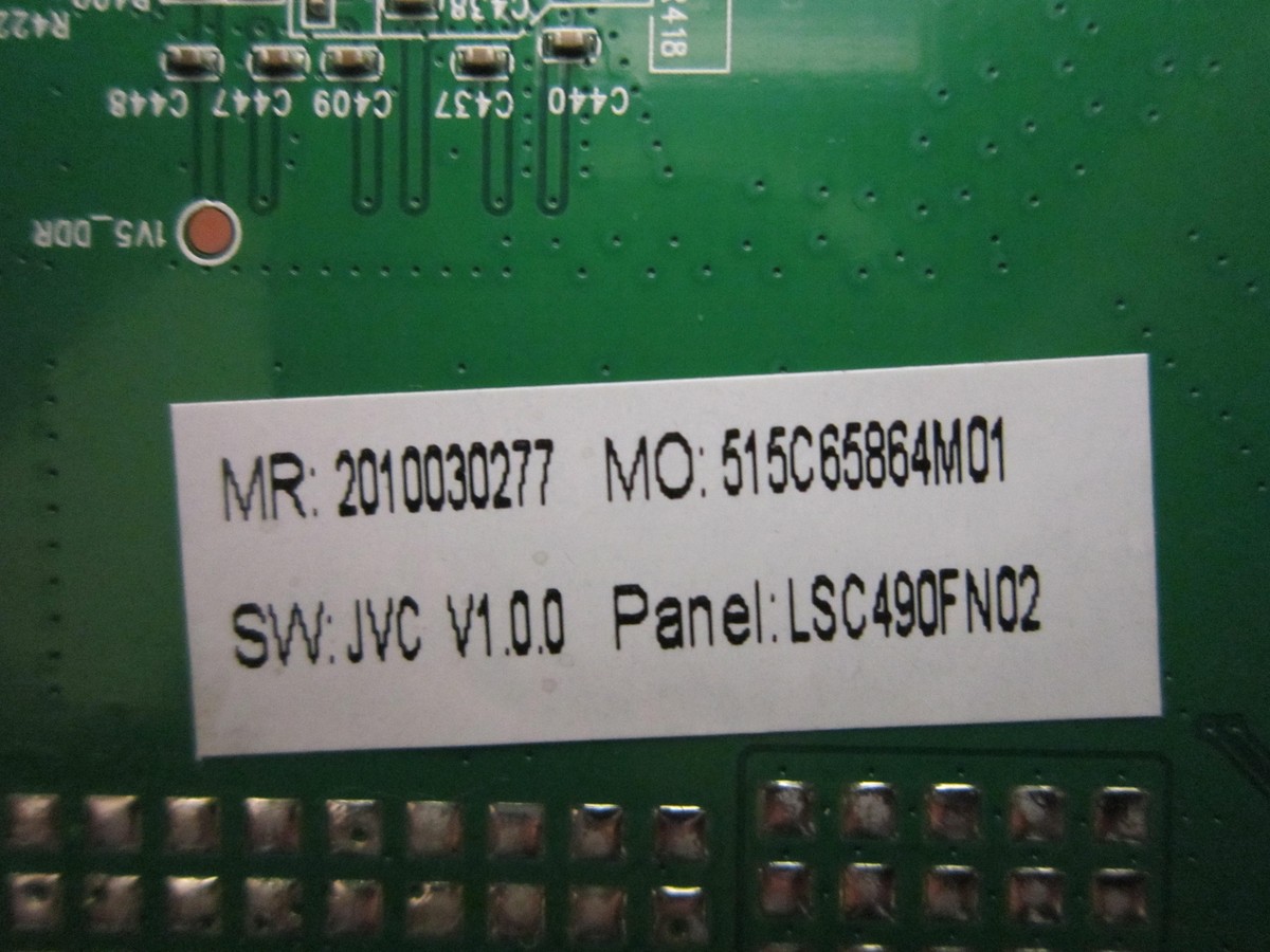 Carte Mère TV JVC LT-49HW95U - JUC7.820.00187187 - HLS79B-IU C490U17-E60-H