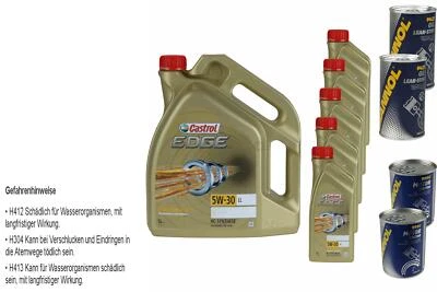 10L Huile Moteur Castrol EDGE Titanium FST 5W-30 LL 2xStop-Fuite+Docteur Moteur - Photo 1/2