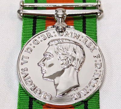 WW2 British Miniature Defence & War Medal, 1939-45 Star Mounted Medals