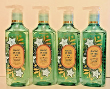 MAGIC IN THE AIR CLEANSING GEL HAND SOAPS WASHES Bath Body Works 8 OZ X4 HOLIDAY