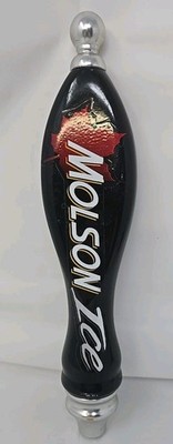 MOLSON ICE Beer Tap Handle Man Cave 12  Wooden Key Topper