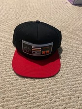 Nintendo Classic NES Controller - Snapback Cap Hat Black Red One Size Fits All