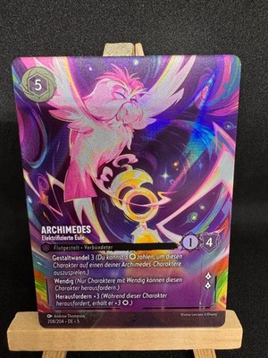 Lorcana Archimedes Elektrifizierte Eule  208/204 DE Himmelsleuchten enchanted