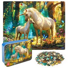 Puzzles for Kids Ages 46,Unicorn 100 Piece Puzzles for Kids Ages 48 in a Meta