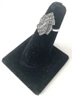 Vintage Signed 925 Sterling Silver Marcasite Womens Ring Size 6.5