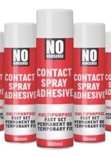 3 × No Nonsense Contact Spray Adhesive Clear 500ml