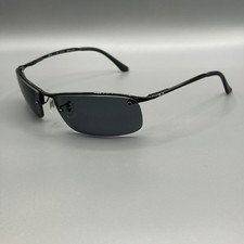 Ray-Ban RB 3183 002/81 Sunglasses Black Polarized 63-15 Used