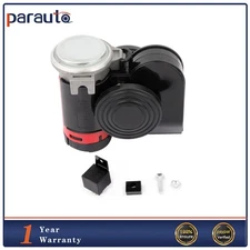 For Motorcycle Car Truck SUV Electric Dual Tone Compact Air Horn Kit 12V 130DB