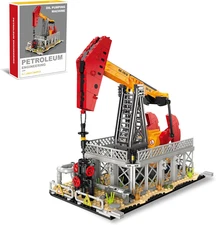 Engineering Oilfield Model Building Block Sets - City Oil Pumping Machine Techno