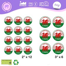 Welsh Wales Cup Cake Toppers Flag Dragon Personalised Precut Edible Icing