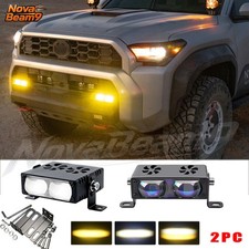 2x 3'' LED Work Light Bar Spot Flood Pods Off Road Truck Fog Lights Yellow White