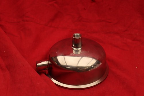 6" Tri-Clamp Domed Lid, 1.5" TC Center + (2) FNPT Ports, SS304