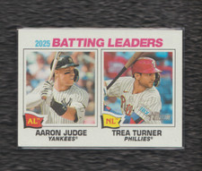 2026 Topps Heritage 2025 AL Batting Leaders