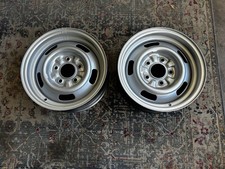 2 1967 Camaro Chevelle Dg 14x6 Rally Wheels 4 Piston Disc Brakes Restored Pair 2 1967 Camaro Chevelle Dg 14x6 Rally Wheels 4 Piston Disc Brakes Restored Pair