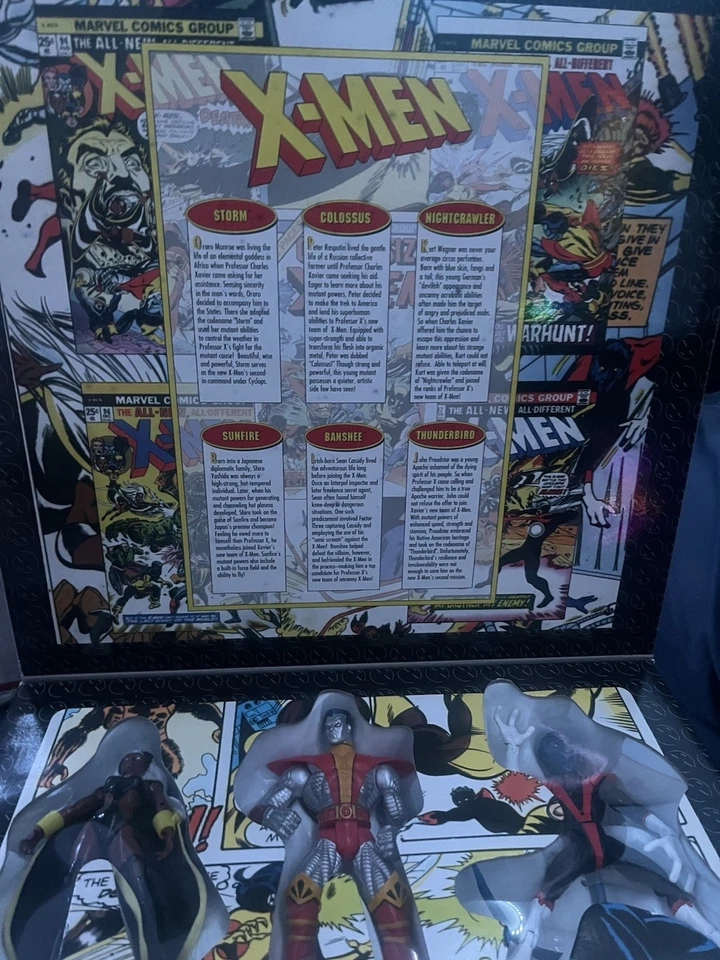 Juego de 6 figuras vintage Toy Biz 1998 edición coleccionista Marvel tamaño gigante X-MEN Foto 2 de 4