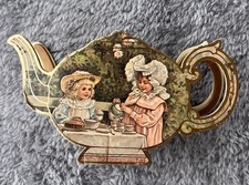 Vintage Mini Tea Set Container 1983 Shackman Victorian Dollhouse Miniatures 80s