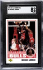 1998 Upper Deck Mj Career Collection #1 Michael Jordan Rookie Card - SGC 8