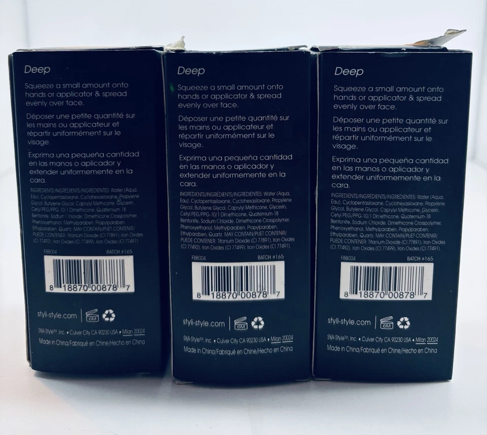 Lot of 3 Styli Style BB Cream Makeup Foundation in Deep Shade - Image 3 of 4