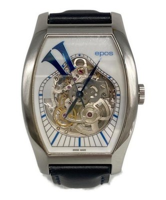 Epos Men s Skeleton Tonneau Watch Automatic 38mm Used