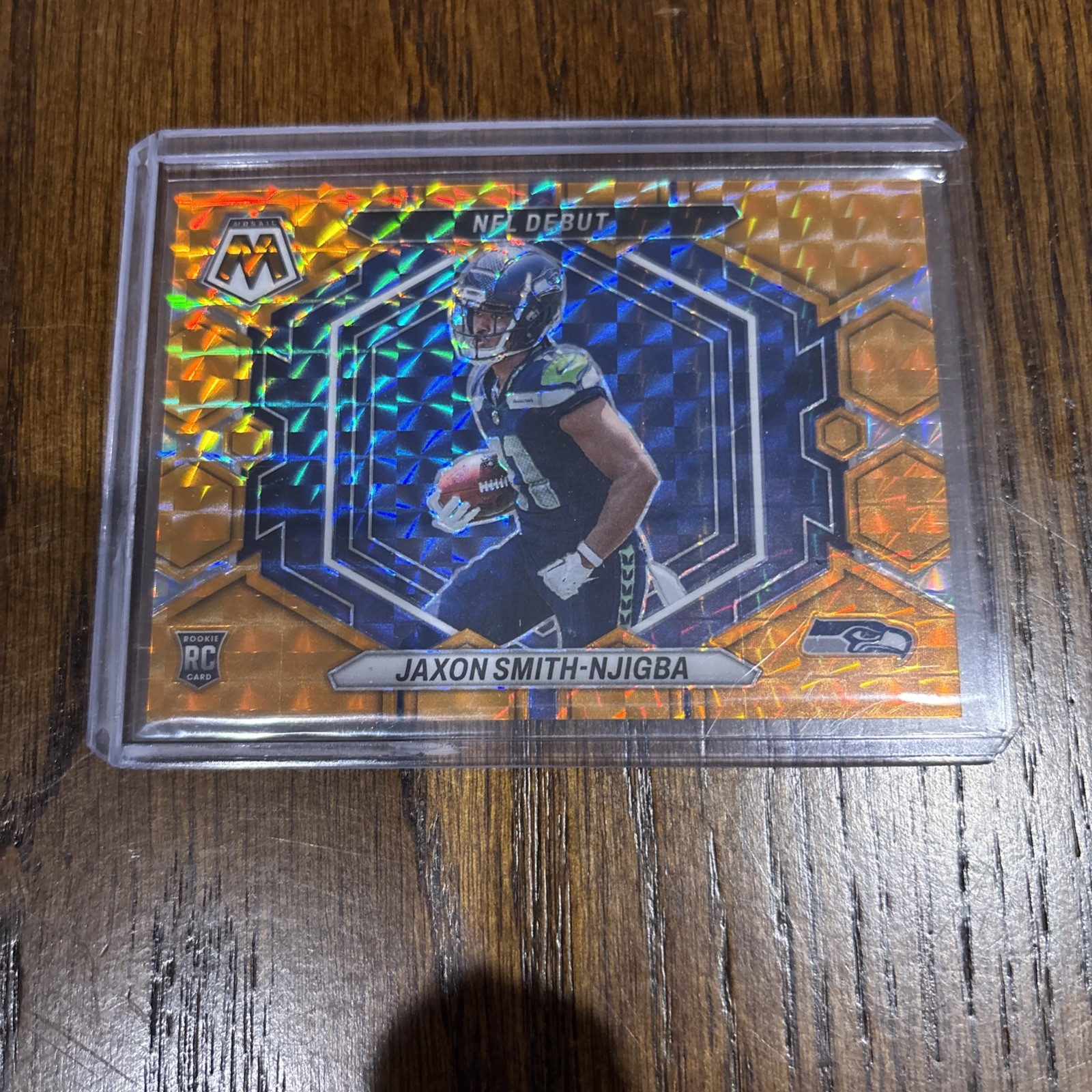 2023 Panini Mosaic NFL DEBUT Jaxon Smith-Njigba Orange Mosaic /199 (RC)
