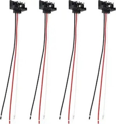 4PCS 3 Pin Trailer Connector, Right Angle 3 Wire Pigtail Harness 20AWG for Truck