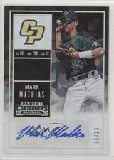 2015 Panini Contenders College Ticket Cracked Ice 8/23 Mark Mathias #41 Auto 1u6