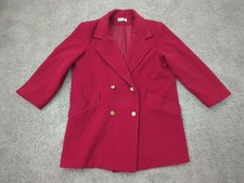 Vintage Forecaster Of Boston Coat Womens 11/12 Wool Blend Peacoat Jacket USA 90s