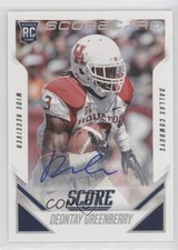 2015 Score Rookie Scorecard Signatures Deontay Greenberry #426 Auto 0c2
