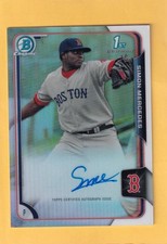 2015 Bowman Chrome Prospect Autographs Refractor Simon Mercedes Red Sox 279/499