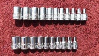 MATCO NEAR MINT!" SILVER EAGLE 1/4" DRIVE 21 PC SAE & METRIC SOCKET SET!