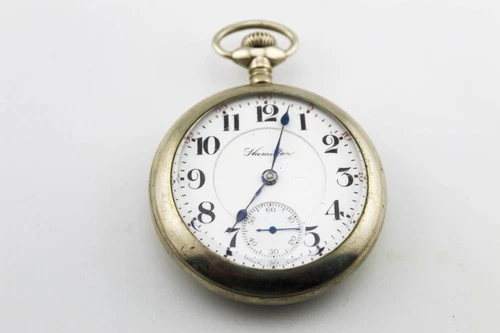 ANTIQUE HAMILTON SILVERODE POCKET WATCH 21 JEWELS